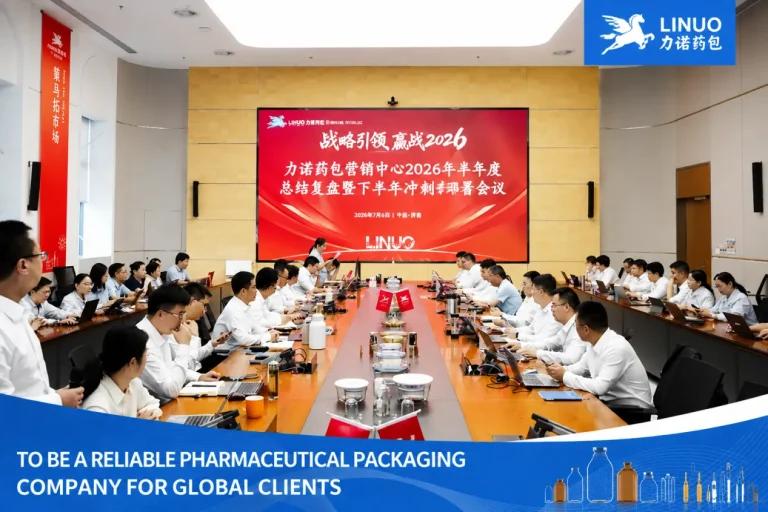 Unite Strengths, Overcome Challenges, and Strive for Success | Linuo Pharmaceutical Packaging Holds 2026 Mid-Year Marketing Center Work Review and Second-Half-Year Sprint Deployment Conference