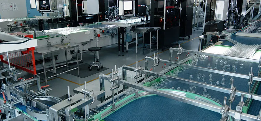 Inside Linuo's Molded Glass Bottle Production Line