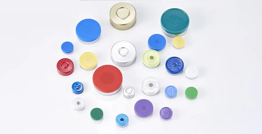 Tappi in gomma farmaceutici e capsule in plastica-alluminio