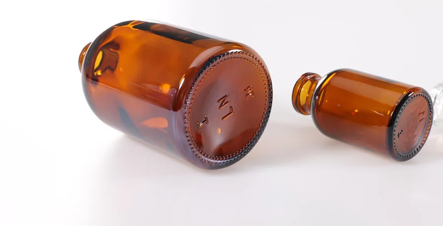 Frascos de vidrio moldeado para inyección farmacéutica